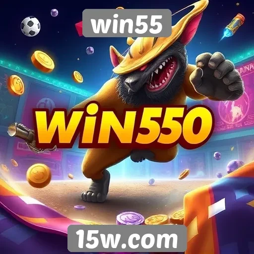 Variedade de jogos oferecidos pela plataforma win55